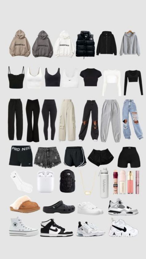 Outfits For Dance Class Casual, Sporty Clothes Aesthetic, Days Of The Week Outfits, Clothing Must Haves, Cute Easy Outfits For School, Casual Teen Fashion, White Girl Outfits, Cute Nike Outfits