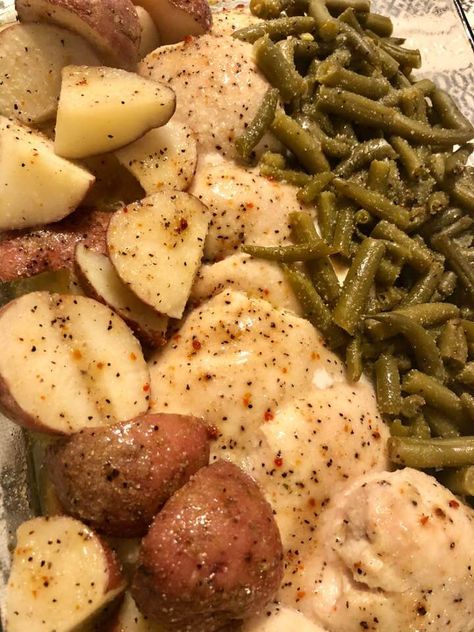 Chicken Potatoes Green Beans One Dish, Italian Chicken And Green Beans, Italian Chicken Potato Green Bean Bake, Chicken Breast Green Beans Potatoes, Chicken Potato Green Bean Bake, Italian Chicken Potatoes Green Beans Instant Pot, Instant Pot Italian Chicken And Potatoes, Chicken Green Beans And Potatoes Instant Pot, Italian Chicken Green Beans And Potatoes