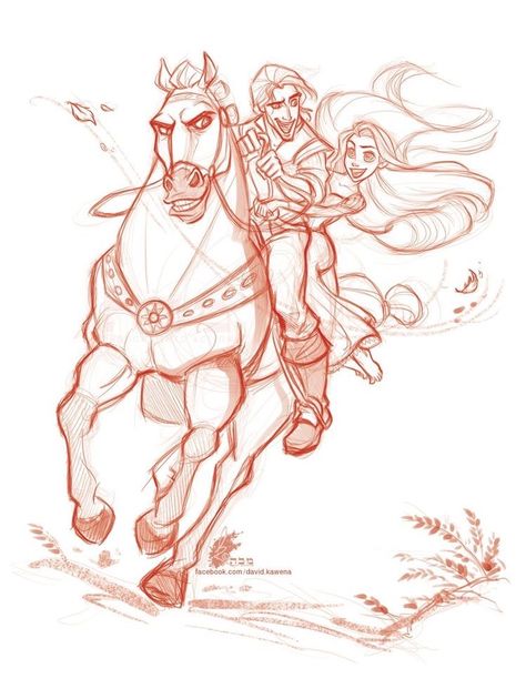 Concept Art Disney, Concept Art Landscape, Disney Horses, Disney Character Drawings, الفن الرقمي, Disney Concept Art, Disney Sketches, 카드 디자인, Cartoon Sketches