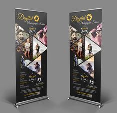 Photography Roll-up Banner Design Roller Banner Design, Rollup Design, Standing Banner Design, Rollup Banner Design, Roll Banner, Standee Design, Roller Banner, Banner Design Layout, Roll Up Design