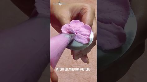 How to make whipped cream flower |   Flower make tutorial | Best icing flower for cake decoration Best Icing, Make Whipped Cream, Making Whipped Cream, Icing Flowers, Cream Flower, Make Tutorial, Cream Flowers, Couple Shower, 3d Flowers