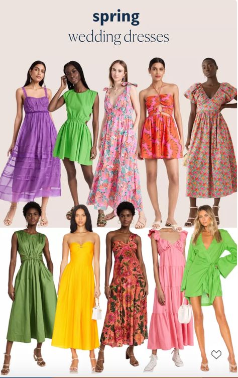 I'm loving all of these dresses as outfits for spring weddings. I've rounded up all of my favorite maxi dresses, floral dresses and bright colored dresses that are perfect for this spring and summer. For more spring outfit inspo check out my LTK! Bright Color Dresses, Spring Wedding Dress, Wedding Guest Looks, Cocktail Attire, Spring Dresses, Classic Looks, Spring Outfit, Spring Outfits, Trendy Outfits