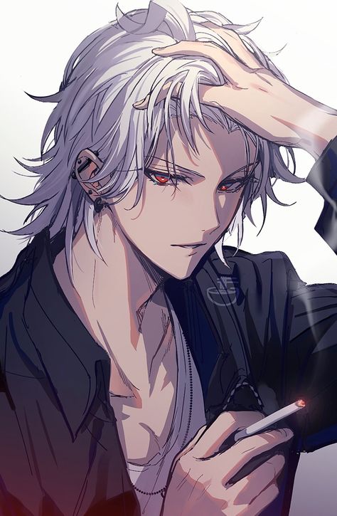 Samatoki Aohitsugi Manga, Samatoki Aohitsugi Fanart, White Hair Anime Characters, White Haired Anime Guy, Hypnosis Mic Samatoki, Samatoki Aohitsugi, White Hair Anime Guy, Anime Boy Hair, Butler Anime