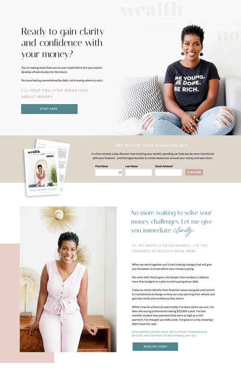 Coaching Website Design Inspiration, Feminine Website Design, Photoshoot Moodboard, Wellness Website, Feminine Website, Coaching Website, Website Copy, Coach Website, Financial Coach