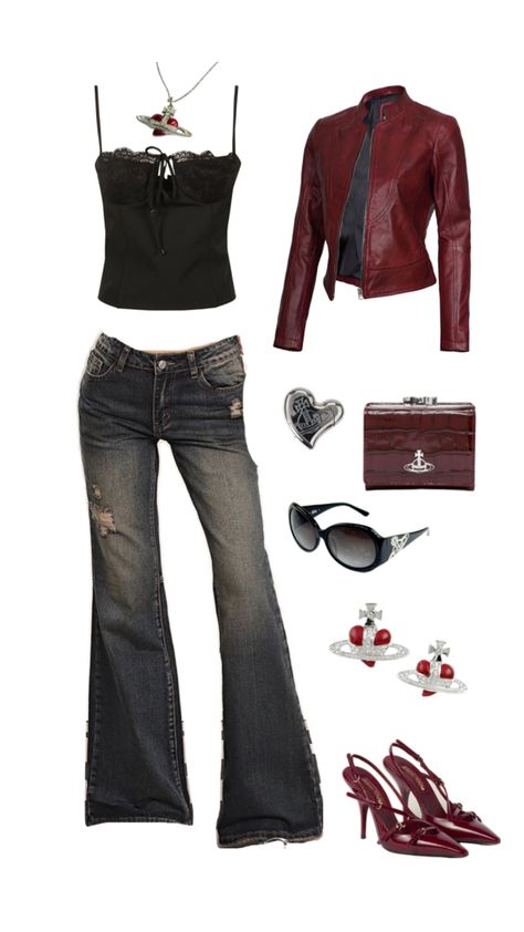 #viviennewestwood #femmefatale #darkcoquette #outfit #fashion #aesthetic #nana Westwood Outfit, Vivienne Westwood Outfit, Nana Clothes, Downtown Outfits, Outfit Inspo Casual, 2000s Fashion Outfits, Easy Trendy Outfits, Modieuze Outfits, Swaggy Outfits