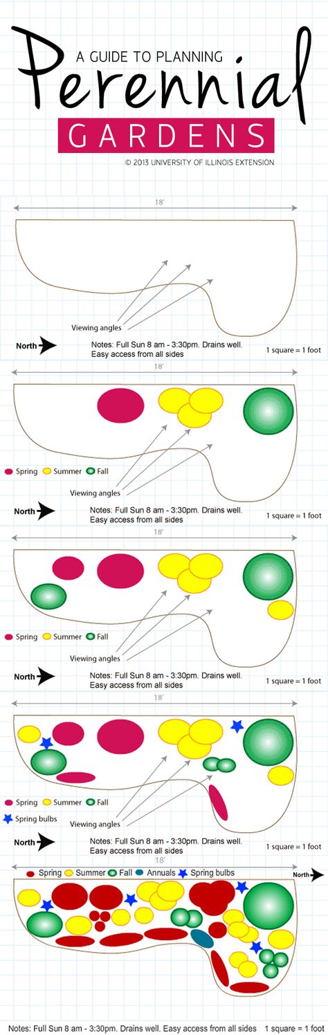 A Guide to Perennial Placement in the Garden Dry Landscaping, Flower Layout, Plant Placement, Gardening Layout, Perennial Gardens, Lush Lawn, Flower Garden Design, Garden Plans, Flower Gardens