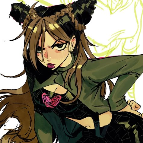 Jolyne Kujo, Jojo Fanart, Jolyne Cujoh, Jojo's Adventure, Arte Punk, Jojo Art, Jojo Parts, Jojo's Bizarre Adventure Anime, Jojo Reference