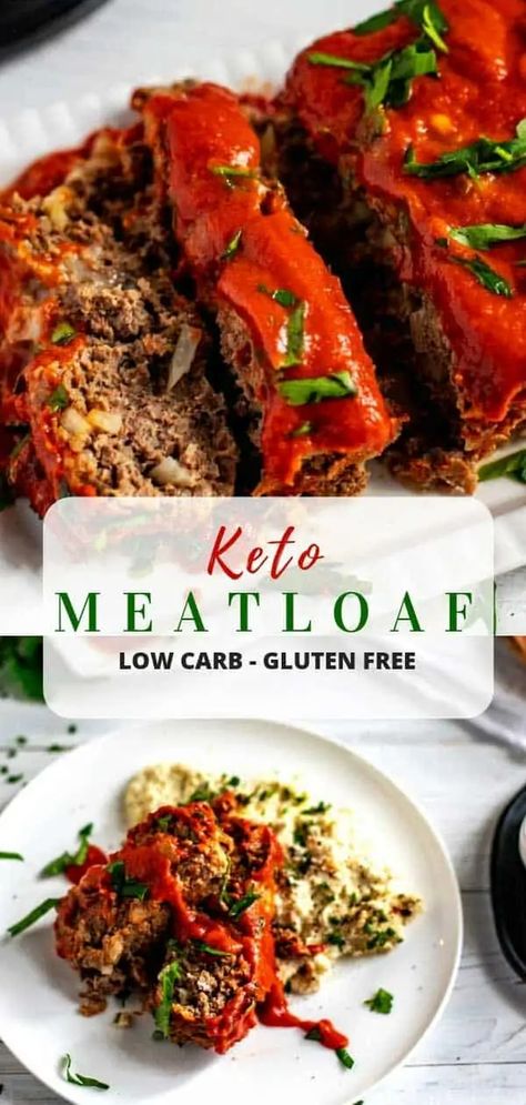 Keto Meatloaf, Low Carb Meatloaf, Zesty Sauce, Keto Beef Recipes, Boiled Egg Diet Plan, Low Carb Lunch, Keto Food, Low Carb Gluten Free, Fun Easy Recipes