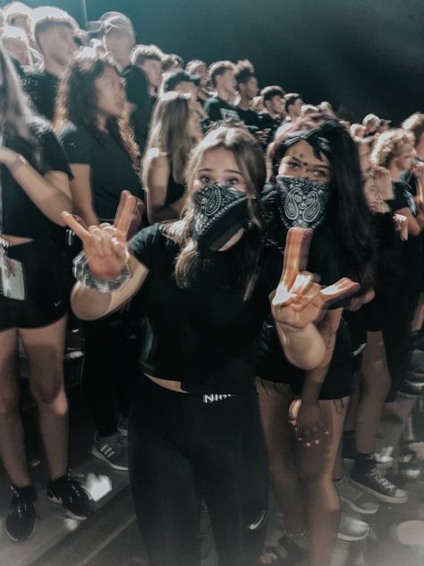 #theme #football #blackout Black Outfits Football Game, Blackout Outfits Football, Blackout Outfit Ideas, Black Out For Football Games, Black Out Spirit Week Outfit, Football Blackout Theme, Black Out Fnl Theme, Black Out Spirit Day, Football Game Outfit Highschool Black Women