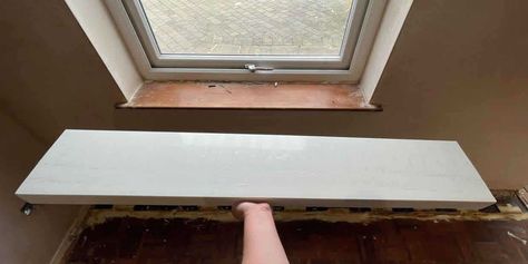 How To Replace A Window Sill | UK Guide By DIY Works Wooden Window Sill, Wood Window Sill, Window Boards, How To Make Ceramic, Wood Window, Window Seal, Wooden Windows, Try Your Best, Wood Windows