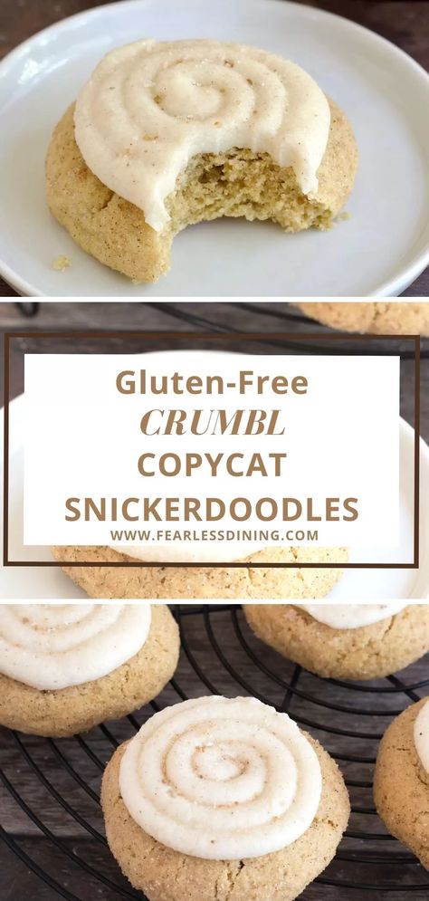 Crumbl Cookie Recipe, Gluten Free Crumble, Gluten Free Snickerdoodles, Gluten Free Cookie, Crumbl Cookies, Gluten Free Cookie Recipes, Gluten Free Christmas, Gluten Free Sweet, Gluten Free Desserts Recipes