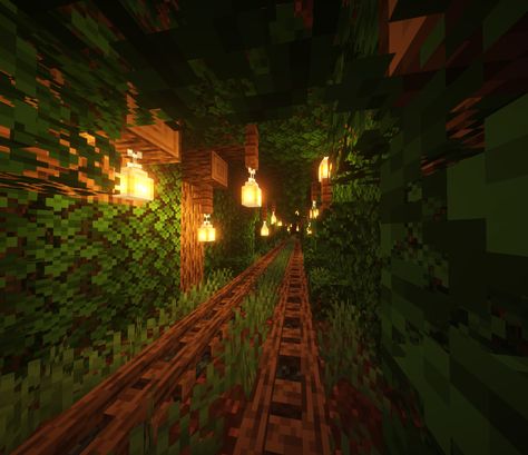 Tunnel Minecraft, Minecraft Tunnel, Water Tunnel, Train Tunnel, Minecraft Designs, Cottage Core, Lamp Post, Minecraft, Cottage