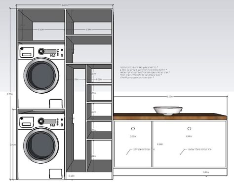 Laundry Room Dimensions, Outdoor Laundry Rooms, Laundry Cupboard, Toilet And Bathroom Design, Stacked Laundry Room, Laundry Room Closet, Laundry Room Layouts, Laundry Room Renovation, Laundry Design