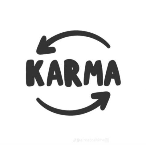 KARMA🔄 Karma Photo, Karma Sign, Karma Aesthetic, Karma Symbol, English Word, Cute Images With Quotes, Cricut Projects Beginner, Life Symbol, Special Words