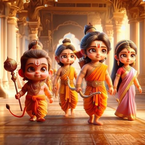 Shri Ram And Sita, Shri Ram Sita, Ram And Sita, Ram Sita Image, Ram Ji Photo, Bal Hanuman, Ram Sita, Disney Character Drawing, Ram Image