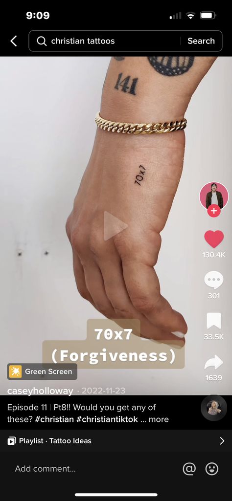 70x7 Tattoo, 70 X 7 Tattoo, Forgiveness Tattoo, V Tattoo, 7 Tattoo, Sleeves Ideas, Boy Tattoos, Dope Tattoos, Tattoos With Meaning