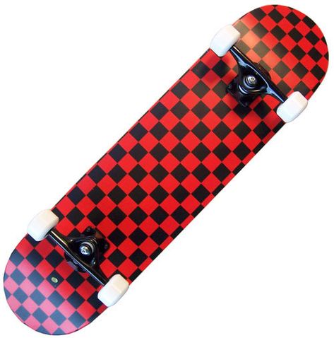 Red-Checkered Skateboard - This board is almost completely uninteresting, and is definitely an extremely easy design to create. Red and black checkers with white wheels, it gives off an old-school vibe, but probably wouldn't be very marketable outside a small select group. Skateboard Tumblr, Red Skateboard, Combat Boot Outfits, Skater Girl Style, Skate Boards, Skateboard Deck Art, Skateboard Aesthetic, Posters Design, Skater Girl Outfits