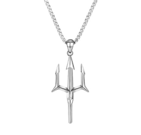 PRICES MAY VARY. The poseidon trident pendant necklace is made of high-quality alloy, with a smooth surface and exquisite workmanship. It can be worn for a long time without losing its shape or color. Fashionable design: Skillful, exquisite, awesome, cool, trendy and eye-catching. The wearer looks more attractive. Applicable occasions: Daily wearing, engagement, wedding, festival, party, dance, birthday, anniversary, Valentine, Christmas and Halloween. Perfect gift for husband, boyfriend, son or Trident Pendant, Rock Accessories, Poseidon Trident, Christmas And Halloween, Party Rock, Pewter Pendant, Party Dance, Gift For Husband, Mens Pendant