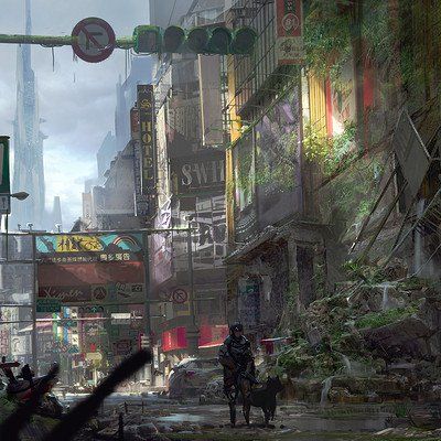 ArtStation - geng kun Apocalypse Background, Apocalypse Aesthetic, City Sunset, Queens Of The Stone Age, Sci Fi Environment, Cyberpunk City, Sunset City, Post Apocalypse, Background Art