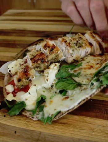 Greek Style Chicken, Dimitras Dishes, Chicken Panini, Panini Recipes, Cheese Flatbread, Broiled Chicken, Chicken Breast Seasoning, Mediterranean Chicken, Tzatziki Sauce