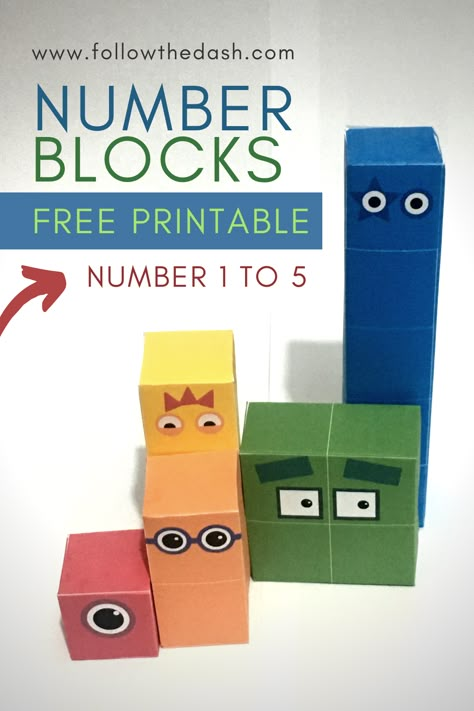 Keep your kids busy practicing mathematics and refine their motor skills with these Free Printable NUMBERBLOCKS Paper toy template! #NUMBERBLOCKS #NUMBERBLOCKSTOYS #NUMBERBLOCKSFREE #FREEPRINTABLE Template Free Printable, Number Blocks Craft, Number Blocks Activities, Number Blocks Arts And Crafts, Numberblocks Craft, Numberblocks Birthday Party, Number Blocks Printable, Number Blocks, Numberblocks Activities