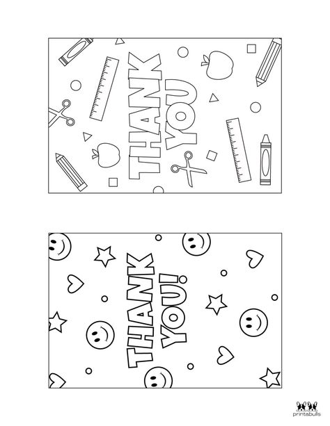 150+ Printable Thank You Cards - FREE | Printabulls Thank You Cards Coloring Free Printable, Teacher Appreciation Card Printable, School Thank You Cards, Teacher Appreciation Coloring Page Free, Thank You Teacher Coloring Page, Teacher Thank You Cards Printable Free, Free Thank You Printables, Printable Thank You Cards For Teachers, Thank You Teacher Cards Printable