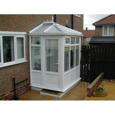 1.5m X 1.5m Edwardian DIY Porch UPVC Made To Measure Upvc Porches, Diy Conservatory, Edwardian Conservatory, Small Conservatory, Lean To Conservatory, Sas Entree, Glass Porch, Porch Kits, Conservatory Roof