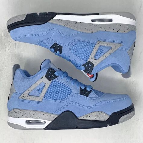 Jordan 4 Retro University Blue Brand New Men's Sizes 9.5 Jordan 4 Bleu, Jordans Men, Air Jordan 4 Retro Blue, Jordan 4 University Blue, University Blue 4s Jordans, University Blue Jordans 4s, Air Jordan 4 Retro University Blue, Blue Shoes Men, Custom Sneakers Diy