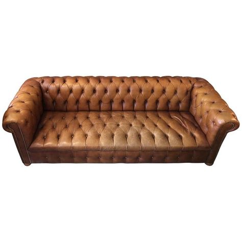 Ralph Lauren Home Chesterfield Sofa | From a unique collection of antique and modern Sofas at https://www.1stdibs.com/furniture/seating/sofas/. Modernist Sofa, Rococo Sofa, Chesterfield Style Sofa, Carved Sofa, Brown Leather Couch, Equestrian Chic, Leather Chesterfield Sofa, Sofa Cotton, Tufted Leather