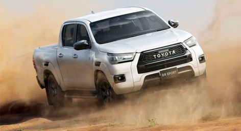 The 2022 Toyota HiLux GR Sport is powered by the standard model's 2.4-liter turbo-diesel. Hilux Gr Sport, Outlander Phev, Hilux Revo, Compact Suv, New Honda, Vintage Race Car, Sports Photos, New Engine, Motor Company