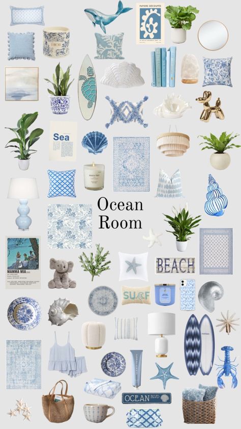 Costal Bedroom, Surf Room Decor, Coastal Room Decor, Ocean Room Decor, Beachy Room Decor, Room Wishlist, Beach Room Decor, Surf Room, Ocean Room