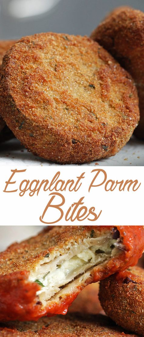 Eggplant Parmesan Bites | Fry Up These Absolutely Delicious Eggplant Parmesan Bites Today Parmesan Bites, Animal Tips, Eggplant Parm, Appetizer Ideas, Roll Recipes, Eggplant Parmesan, Crescent Roll, Fun Recipes, Eggplant Recipes