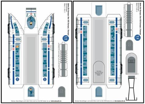 PAPERMAU: Easy-To-Build Bullet Train Paper Model For Kids - by Olis Bahnwelt Train Paper Craft, Freight Train Craft, Free Paper Models Building, 3d Paper Train Template Free Printable, Bus Papercraft, Helicopter Papercraft, Paper Bridge, Train Template, Paper Train