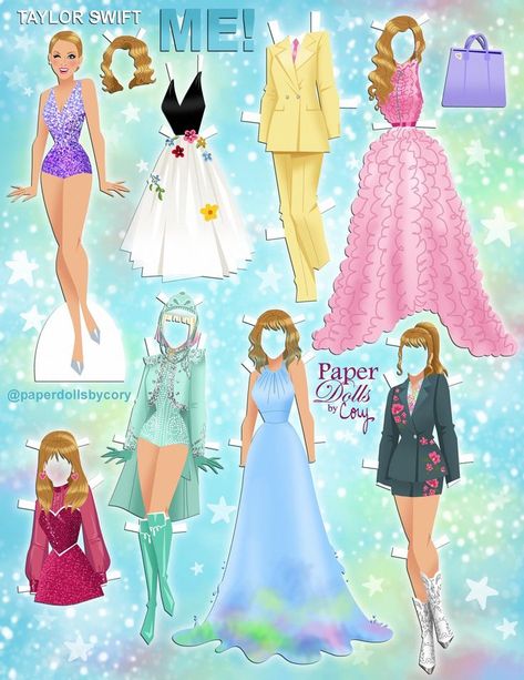 Disney Paper Dolls, Taylor Swif, Im Obsessed, Paper Dolls Clothing, Taylor Swift Cute, Paper Doll Template, Hooray For Hollywood, Paper Dolls Book, Doll Parts