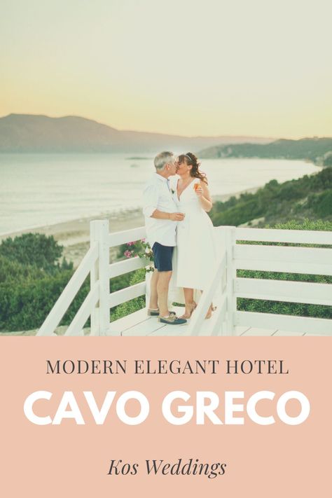 Cavo Greco Kos Weddings, for modern elegant relaxed weddings abroad. Weddings Abroad, Weddings Beach, Elegant Hotel, Wedding Abroad, Relaxed Wedding, Greece Wedding, Modern Hotel, Beach Weddings, Large Weddings