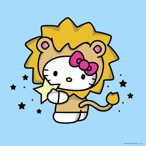 Hello Kitty on Instagram: “Happy #LeoSeason! ♌ Tag your fierce Leo BFF in a comment below 💕 (Link in bio to shop the t-shirt!)” Aries Hello Kitty, Zodiac Hello Kitty, Pink Leo Wallpaper, Leo Vibes Only Painting, Hello Kitty Vans, Leo Star, Leo Lion, Hello Kitty Tattoos, Leo Tattoos