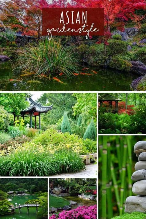 Japanese Front Yard Landscaping Ideas, Japanese Garden In Florida, Asian Garden Backyard, Small Japanese Garden Diy, Asian Garden Ideas, Chinese Garden Landscape, Chinese Garden Design, Japanese Garden Style, Fantasy Gardens