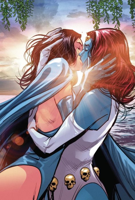 Marvel Lesbian, Spicy Wlw, Mystique Xmen, Mystique Marvel, Xman Marvel, X-men, Marvel Couples, Lesbian Art, Avengers Comics