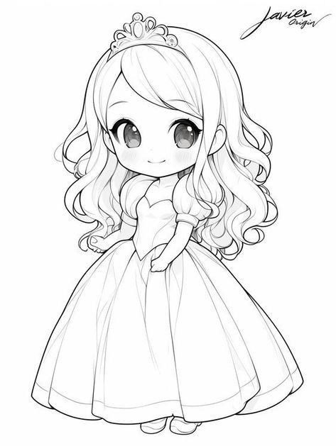 Princesas para colorear Coloring pages #coloringpages Coloring page #coloringpage 11.464 Chibi Coloring Pages, Monster Truck Coloring Pages, Free Coloring Pages For Kids, Disney Princess Coloring Pages, Abstract Coloring Pages, Draw Easy, Kawaii Disney, Chibi Art, Truck Coloring Pages