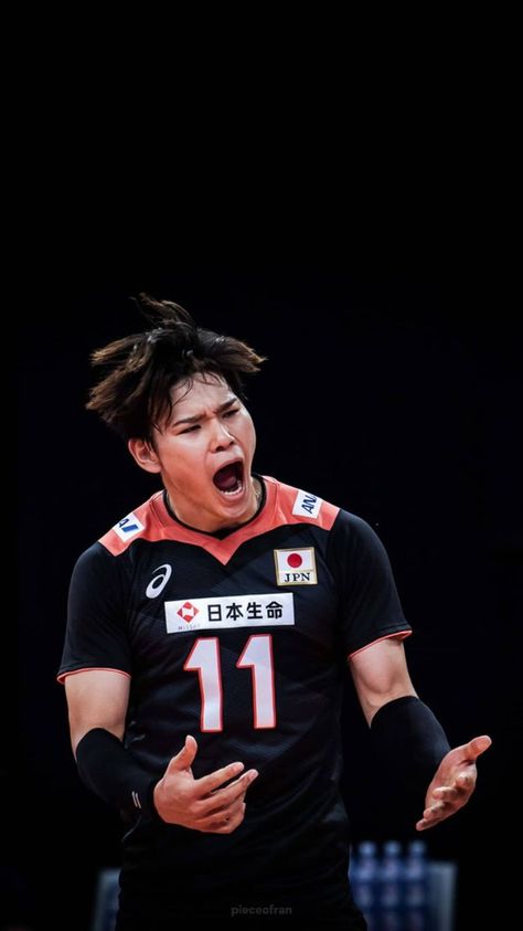 Yuji Nishida, Men's Volleyball, Volleyball Uniforms, Japan Volleyball, Japan Volleyball Team, Volleyball Poses, Mens Volleyball, Ryujin Nippon, Volleyball Player