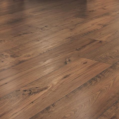 Mohawk RevWood Select Rare Vintage Cedar Chestnut | OnFlooring Mohawk Laminate Flooring, Mohawk Laminate, Reclaimed Hardwood Flooring, Oak Cupboard, Grey Kitchen Designs, Mohawk Flooring, Farmhouse Paint Colors, Best Flooring, Vinyl Plank Flooring