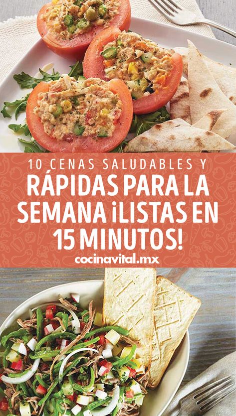 Muchas veces por las noches nos apetece cenar algo y para alejarnos de los antojitos que nos roban el sueño y caen pesado, enlistamos varias ideas de cenas saludables y rápidas. Además de prepararse en 15 minutos, estas cenas te ayudarán a perder peso y mantenerte en forma. Ideas Cenas, Ideas Para Cenas, Health Food, Healthy Dinner, Healthy Snacks, Healthy Food, Vegan Recipes, Healthy Eating, Food And Drink