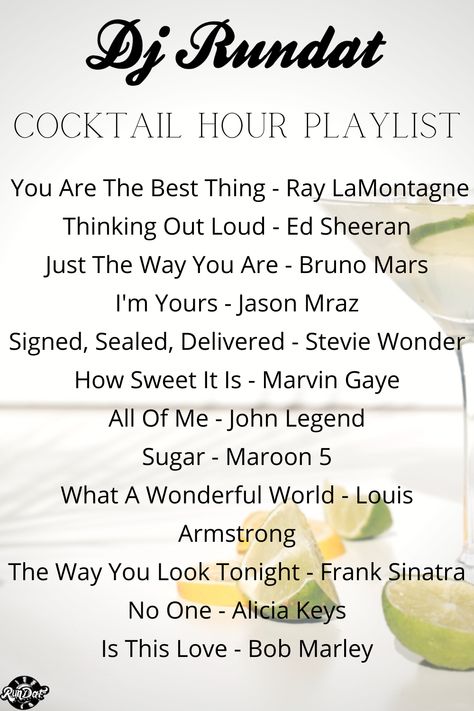 Cocktail Hour Playlist Wedding, Wedding Dinner Playlist, Wedding Cocktail Hour Music, Cocktail Hour Playlist, Wedding Program Examples, Top Wedding Songs, Good Playlists, Wedding Music Playlist, Cocktail Hour Music