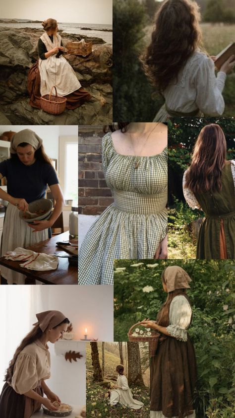 Homestead Aesthetic, European Village, Medieval Aesthetic, Quirky Fashion, Vintage Inspired Outfits, Farm Girl, Outfits Women, Aesthetic Outfits, Baby Fashion