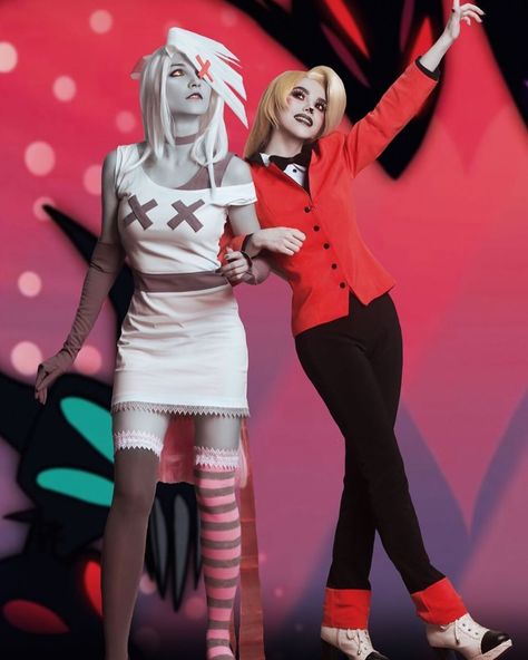 Hazbin Cosplay, Hazbin Hotel Cosplay, Charlie X Vaggie, Couple Cosplay, Hot Costume, Cosplay Inspo, Cosplay Tutorial, Cosplay Tips, Vivziepop Hazbin Hotel