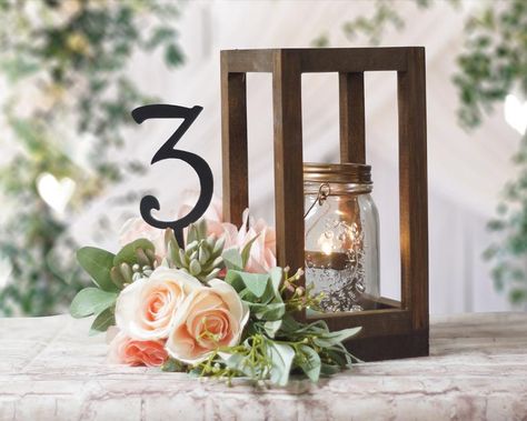 Rustic Lantern Centerpieces, Lantern Candle Centerpieces, Wood Lantern Centerpiece, Wood Candle Lantern, Lantern Centerpiece, Lantern Centerpiece Wedding, Boho Candle, Wooden Lantern, Rustic Wedding Table Decor