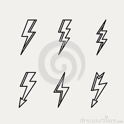 Lightning icon minimal linear contour outline Lightning Outline Tattoo, Lighting Tattoo, Icon Minimal, Blitz Tattoo, Lightning Bolt Tattoo, Lightning Tattoo, Bolt Tattoo, Tato Henna, Minimal Tattoo Design