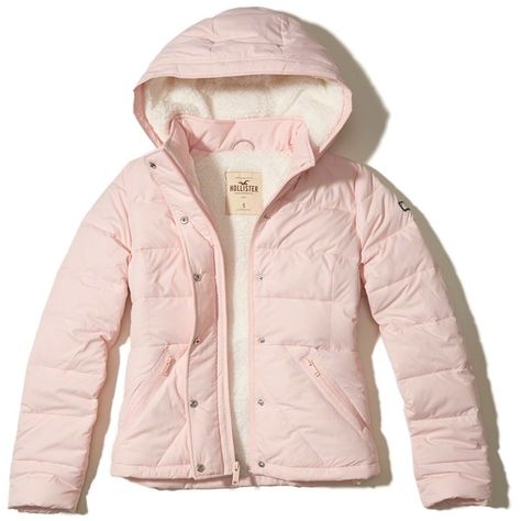 Cute Puffer Jacket, Light Pink Jacket, Hollister Jacket, Puffa Jacket, Pink Puffer Jacket, Puffy Jacket, Stockholm Fashion, Cute Jackets, Pink Jacket