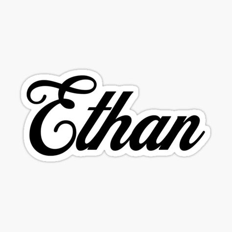 Ethan Stylish Retro Vintage Handwriting Name design is great gift idea for people whose name is Ethan. • Millions of unique designs by independent artists. Find your thing. Ethan Tattoo Names Design, Ethan Tattoo, Ethan Name, Vintage Hand Lettering, Stylish Handwriting, Vintage Handwriting, Name In Cursive, Basic Tattoos, Cursive Tattoos