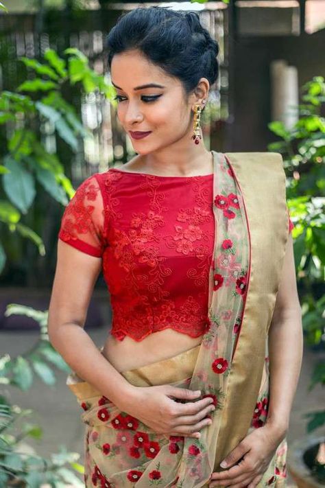 70+ Ultimate Latest Net Blouse Designs For Sarees • Keep Me Stylish Blouse Net Design, Blouse Designs With Net, Boat Neck Blouse Designs, Summer Saree, Neck Blouse Designs, Netted Blouse Designs, Saree Jackets, Boat Neck Blouse Design, Net Blouse